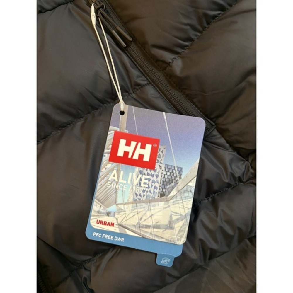 NEW Helly‎ Hansen Women's Large Active Puffy Hooded Jacket Black - Picture 10 of 12